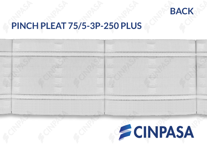  Cinta fruncidora Pinch Pleat - 3 Pliegues 